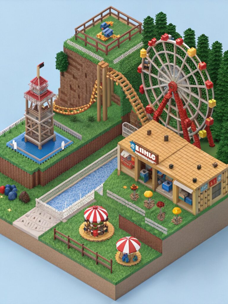 Minecraft Ideas : Amusement Park Attractions