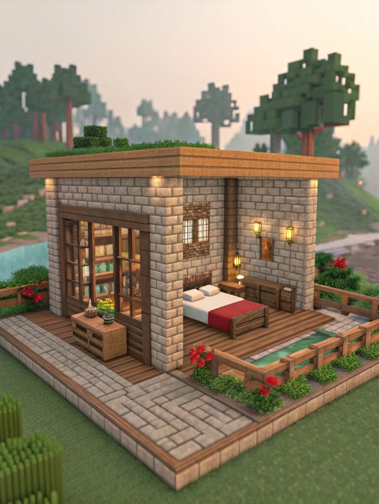 Minecraft Bedroom Ideas: Beautiful Bungalow Bedroom Designs