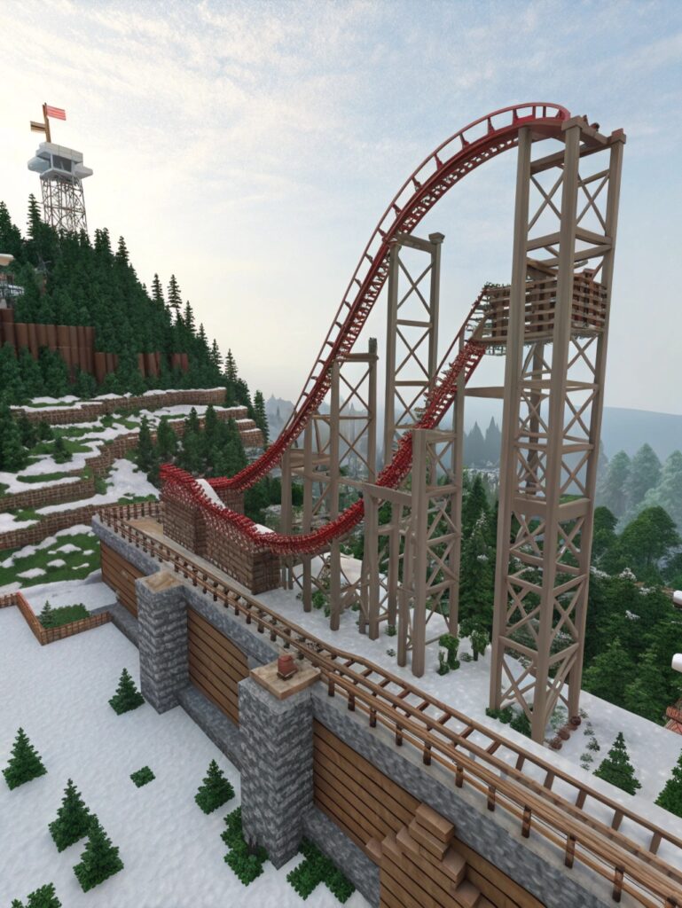 Minecraft Ideas : Roller Coaster Creations