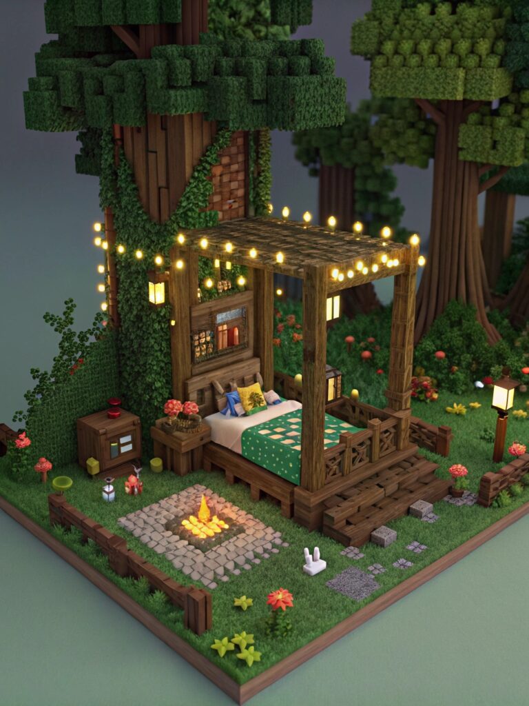 Minecraft Bedroom Ideas: Enchanted Forest Bedroom Ideas