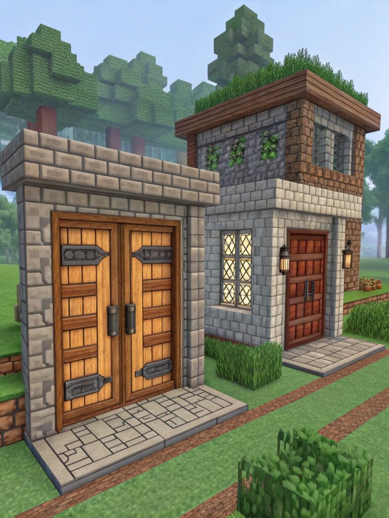 Minecraft Ideas : Automatic Door Designs